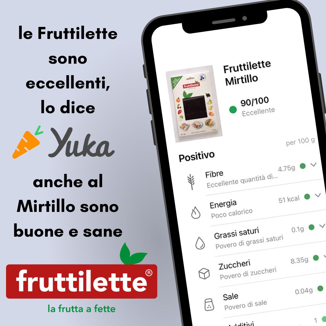 Fruttilette Mirtillo e Yuka