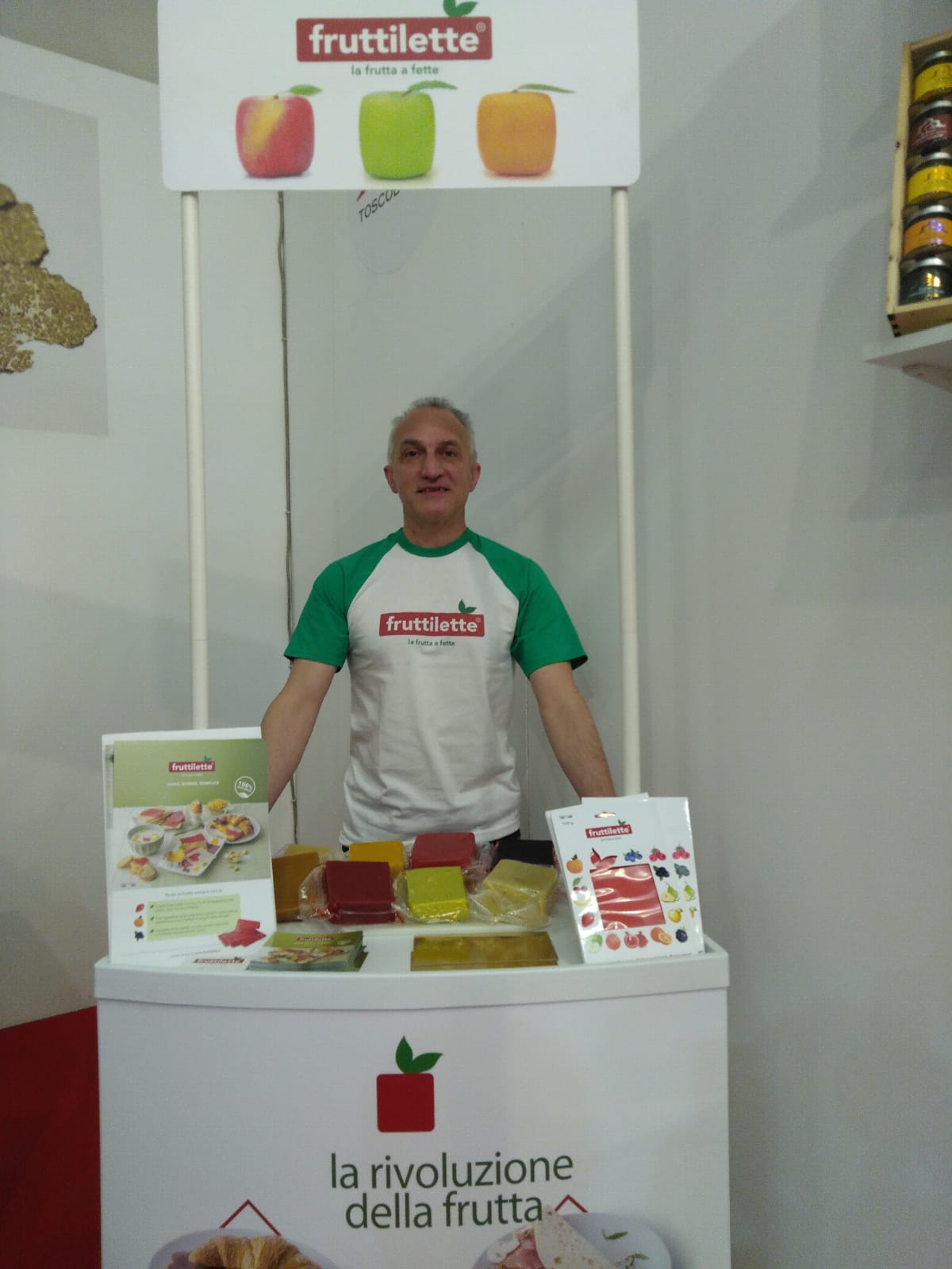 Chef Alessandro Varenna presenta Fruttilette in fiera a Parma - CIBUS 2022