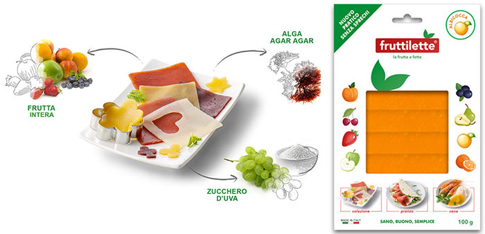 Fruttilette Albicocca busta e infografica