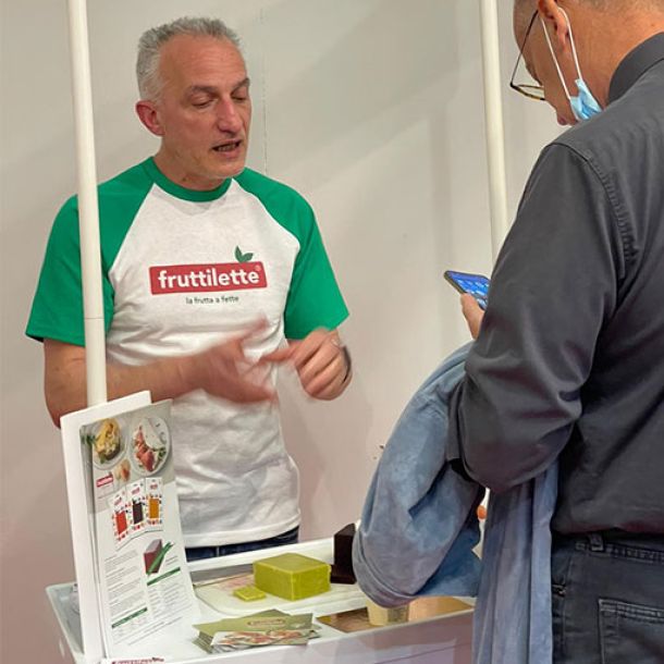Stand Fruttilette in fiera a Parma - CIBUS 2022