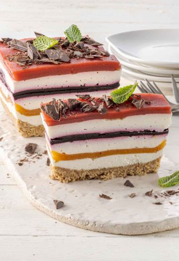 Cheesecake farcita con Fruttilette vari gusti frutta