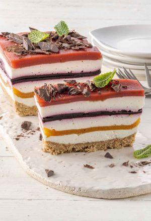 Cheesecake farcita con Fruttilette vari gusti frutta