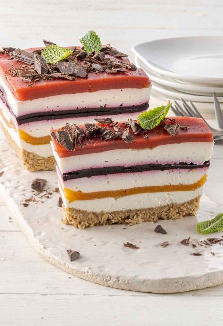 Cheesecake farcita con Fruttilette vari gusti frutta