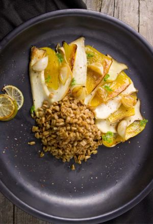 Fruttilette Pesca con cous cous, tofu e peperoni gialli