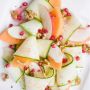 Insalata croccante zucchine e Fruttilette Mela e Arancia